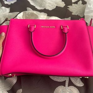 Hot Pink Michael Kors Purse and Wallet. Brand New